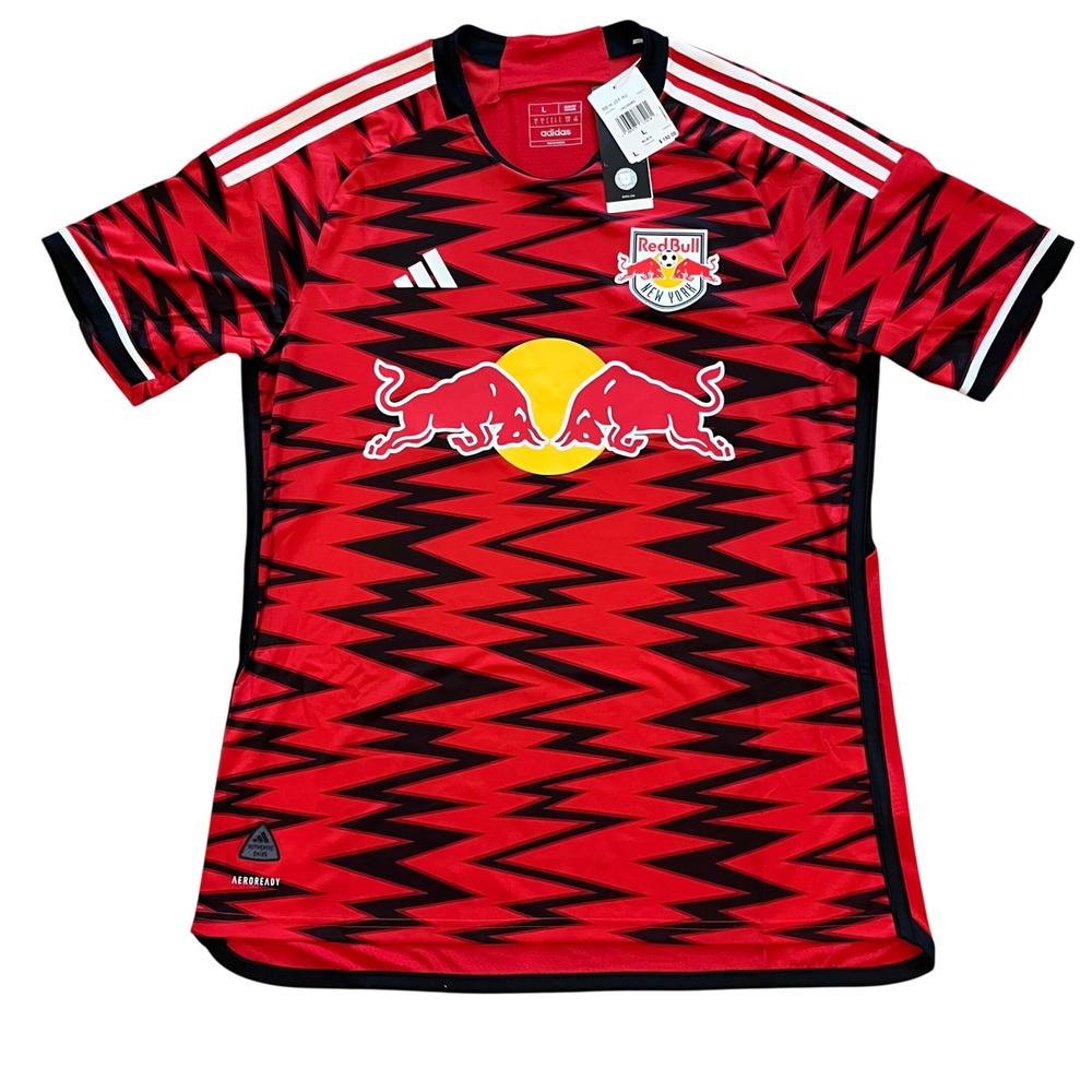 Adidas New York Red Bulls 2024 2025 Home Authentic Jersey Red Mens Large HZ8202
